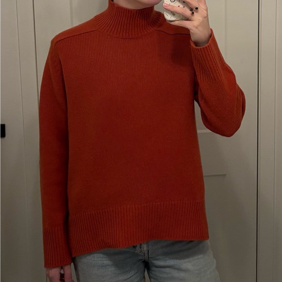 Arch4 Sweaters - Arch4 100% Cashmere Sweatshirt - Red / Burnt Orange